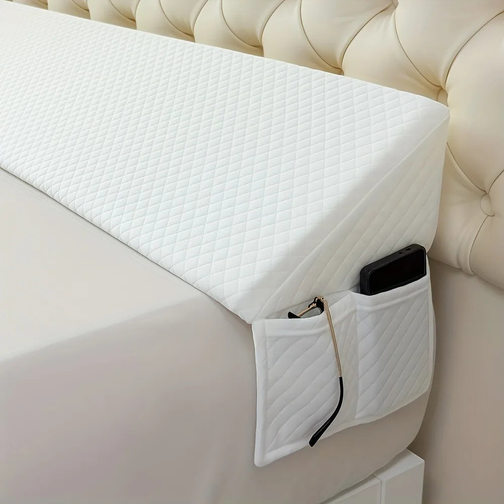 Adjustable Bed Wedge Pillow Gap Filler 0 to 7 Inches for Snoring Relief - MobilityBuy.com 
