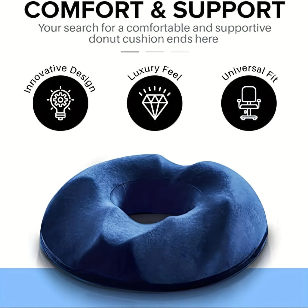 Ergonomic Memory Foam Donut Seat Cushion,Tailbone Support - MobilityBuy.com 