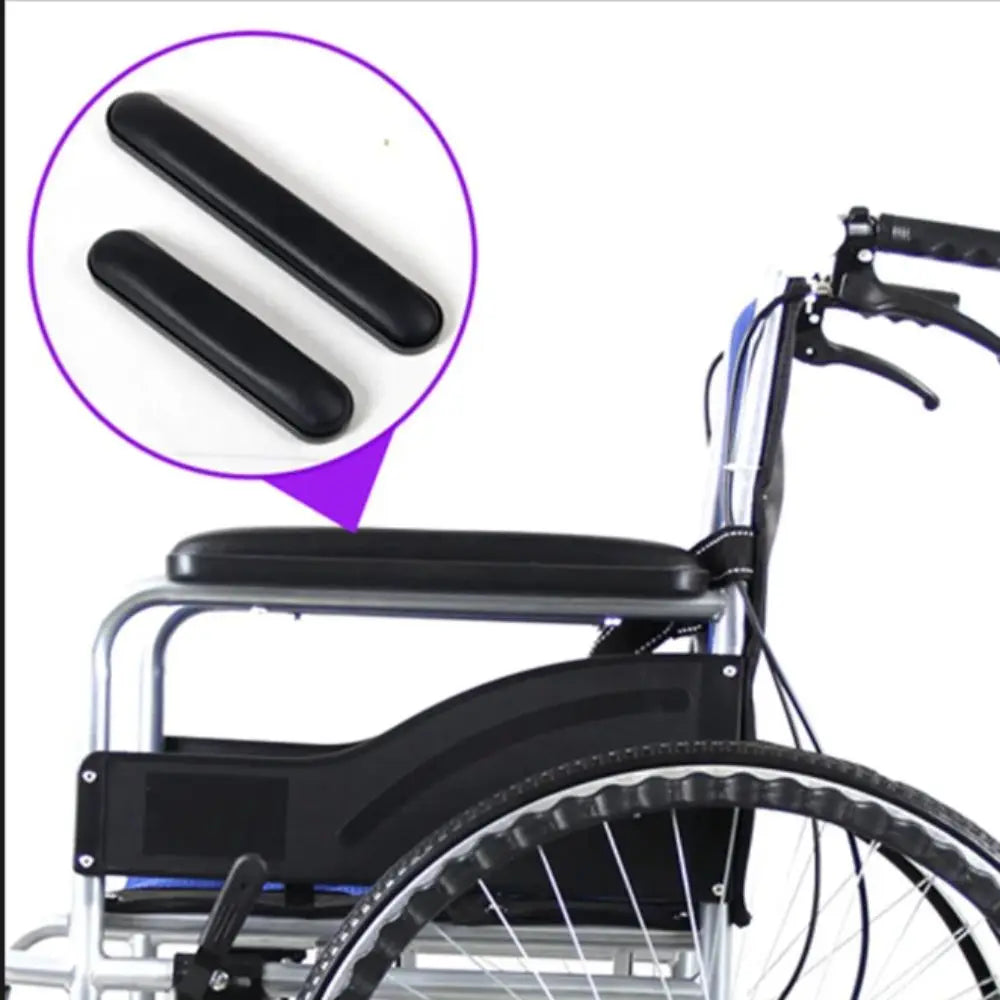 Leather sponge wheelchair armrest replacement by Aliexpress, showcasing a comfortable and supportive design for wheelchairs.