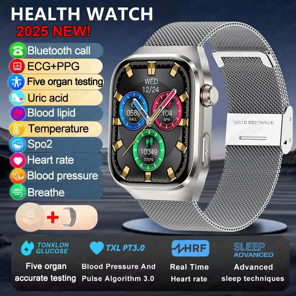2025 New Micro Physical Examination Smart Watch - Health Stats, Bluetooth Call - MobilityBuy.com