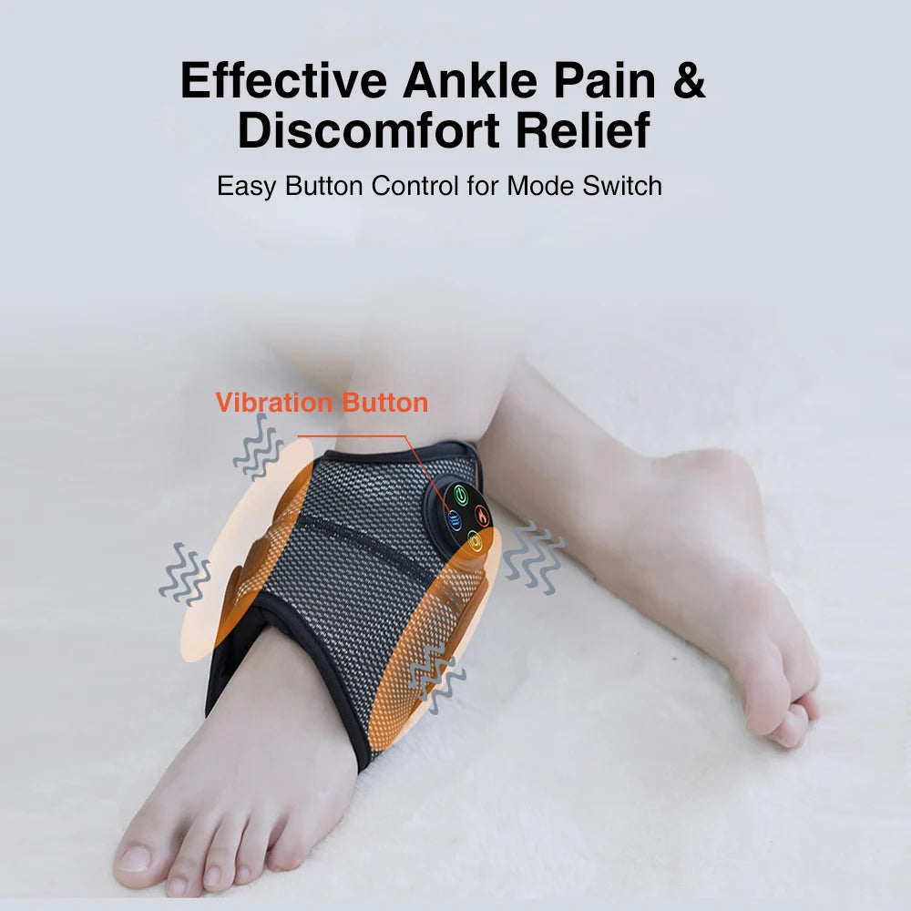 Electric Foot Ankle Massager = Heating Foot Compress Vibration Relaxation - MobilityBuy.com