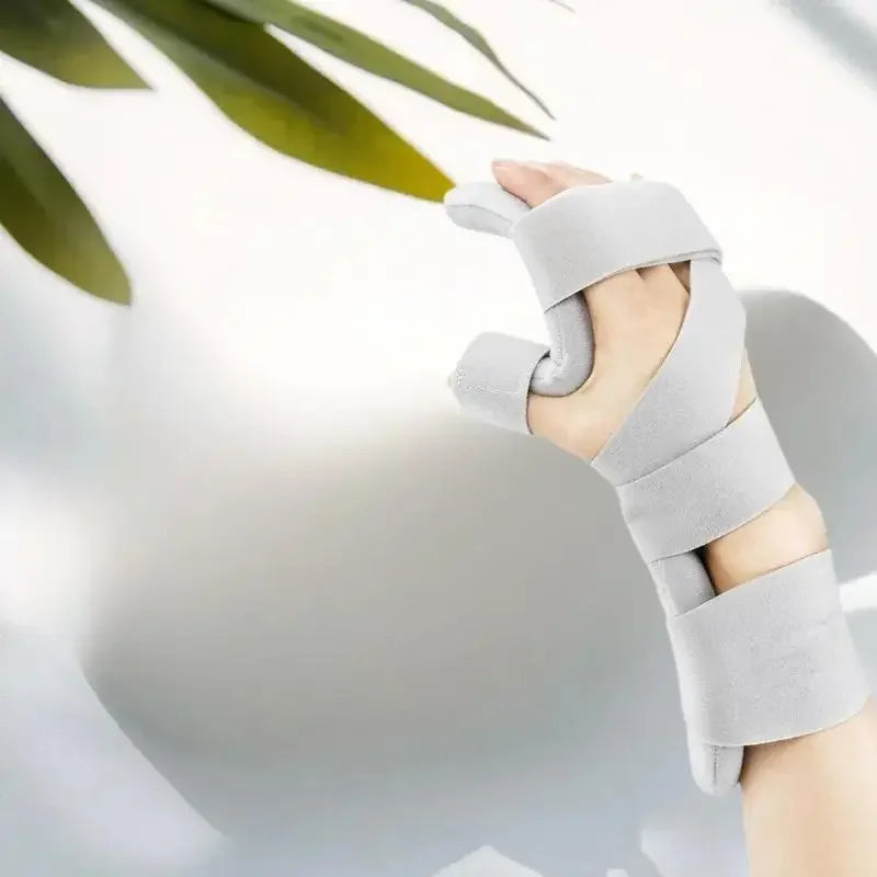 Adjustable Stroke Hand Brace Support splint by MobilityBuy, featuring a secure fit and ergonomic design for hand stability.