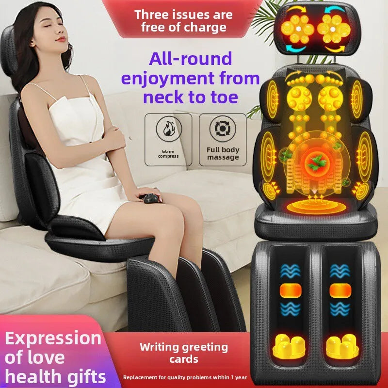Massage Chair Full Body Kneading Neck Back Waist Leg Infrared Heating - MobilityBuy.com