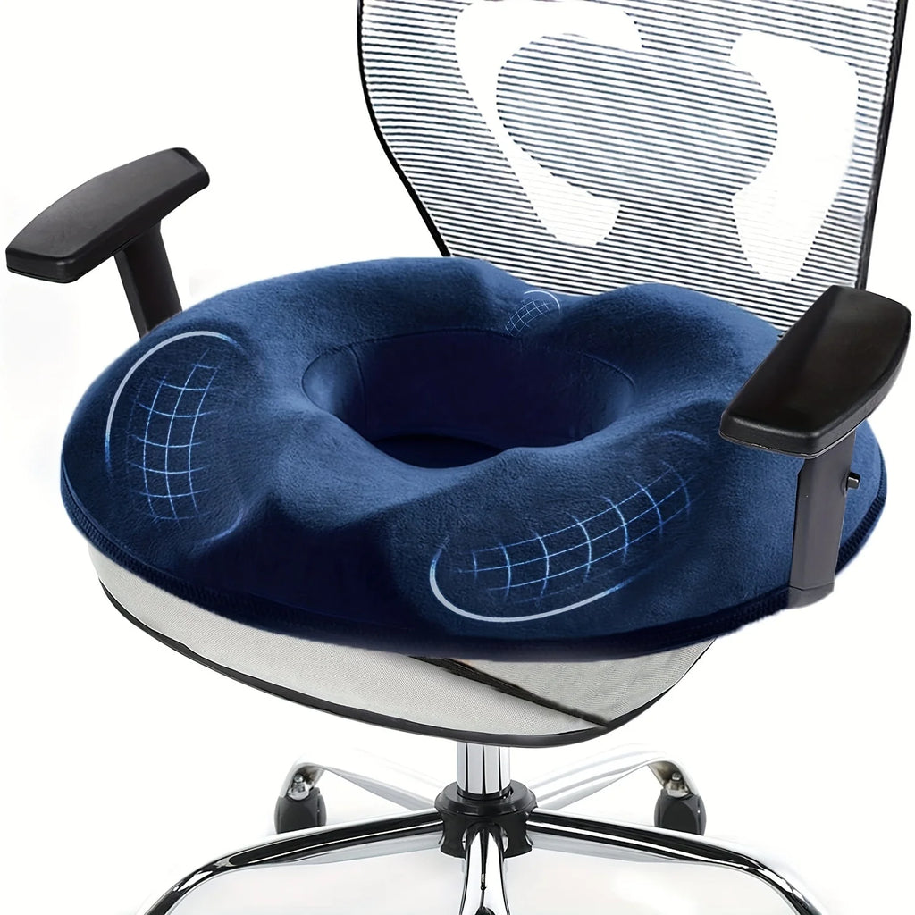 Ergonomic Memory Foam Donut Seat Cushion,Tailbone Support - MobilityBuy.com 