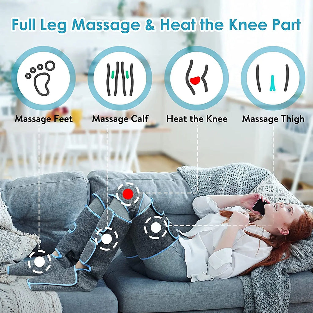 Air pressure leg massager blood circulationr, muscle relaxation - Electric Massagers from air pressure message