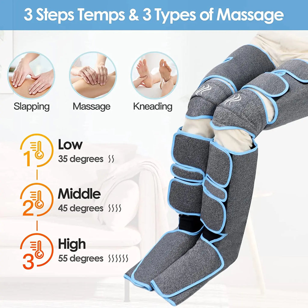 Air pressure leg massager blood circulationr, muscle relaxation - Electric Massagers from air pressure message