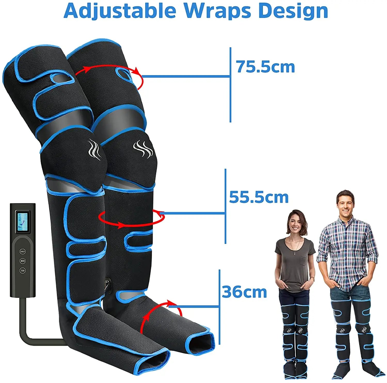 Air pressure leg massager blood circulationr, muscle relaxation - MobilityBuy.com 
