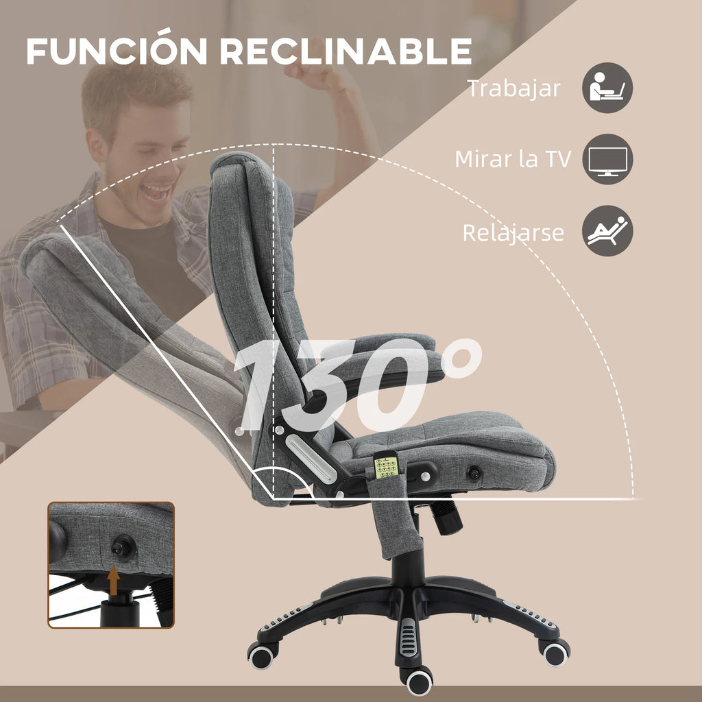 Vinsetto Reclining Massage Computer
hair with 6 Massage Points - MobilityBuy.com