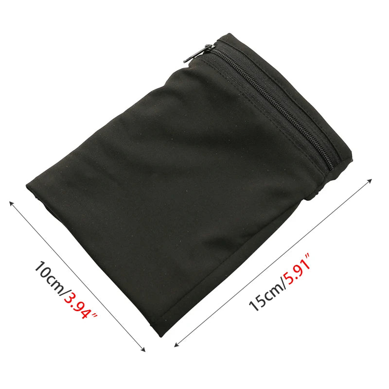 Lightweight Aliexpress wrist wallet pouch with zipper for phone, keys, and cards in a compact design.