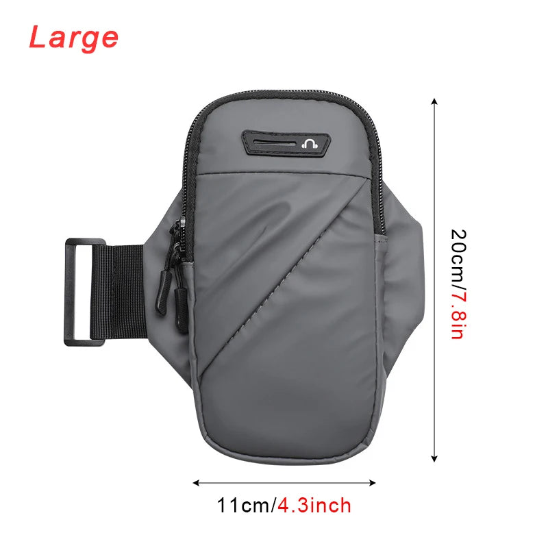 Lightweight Aliexpress wrist wallet pouch with zipper for holding phone, keys, and cards in a convenient design.