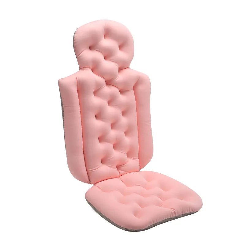 160 Suction Cups Bath Mat for Head and Neck Support with Laundry Bag Dark Gray51"x16"Bath Cushion Bathtub Pillow - MobilityBuy.com 