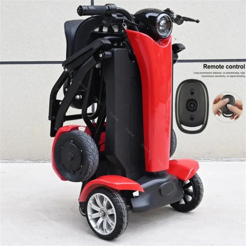 Automatic Folding Electric Scooter Dual Motor 4 Wheel 36V 500W Mobility Scooter - MobilityBuy.com 