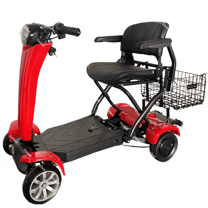 Automatic Folding Electric Scooter Dual Motor 4 Wheel 36V 500W Mobility Scooter - MobilityBuy.com 