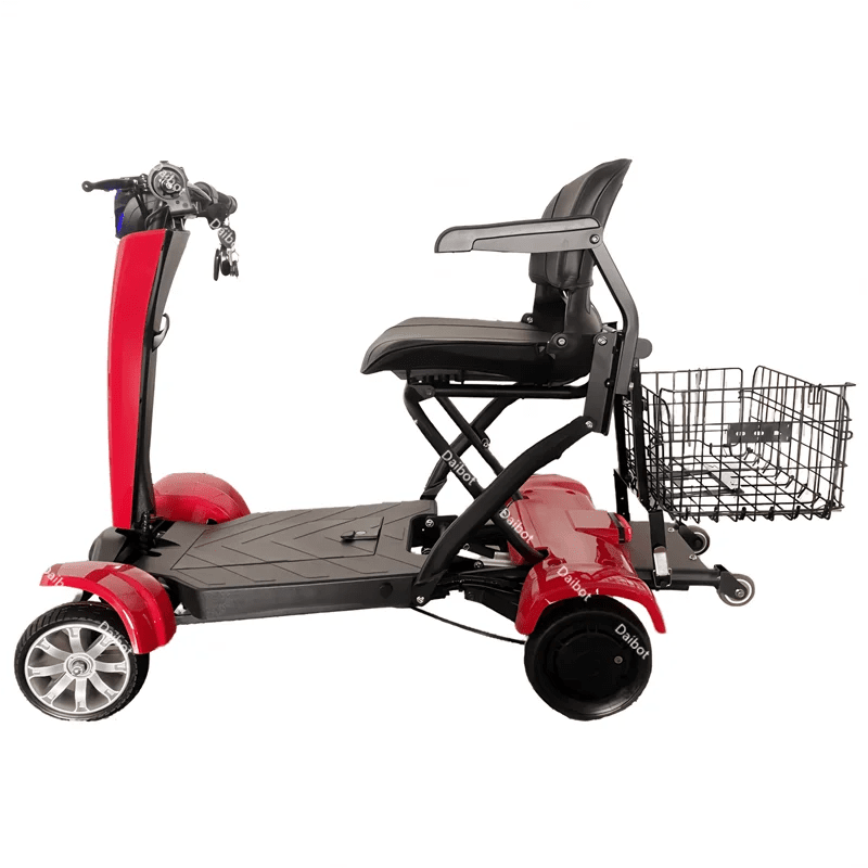 Automatic Folding Electric Scooter Dual Motor 4 Wheel 36V 500W Mobility Scooter - MobilityBuy.com 