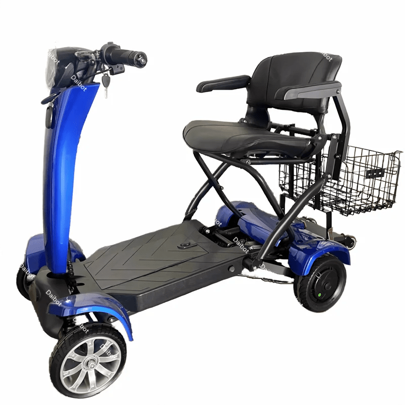 Automatic Folding Electric Scooter Dual Motor 4 Wheel 36V 500W Mobility Scooter - MobilityBuy.com 