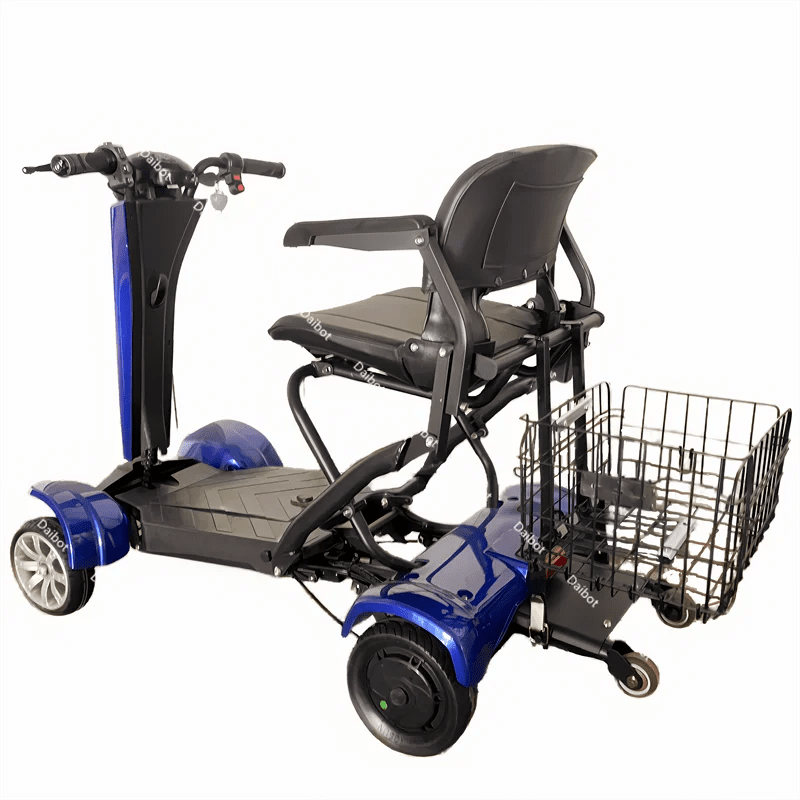 Automatic Folding Electric Scooter Dual Motor 4 Wheel 36V 500W Mobility Scooter - MobilityBuy.com 
