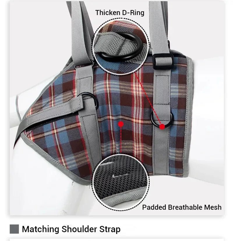 Dog Support Harness For Back And Front Legs Lift Rehabilitation Adjustable - MobilityBuy.com 