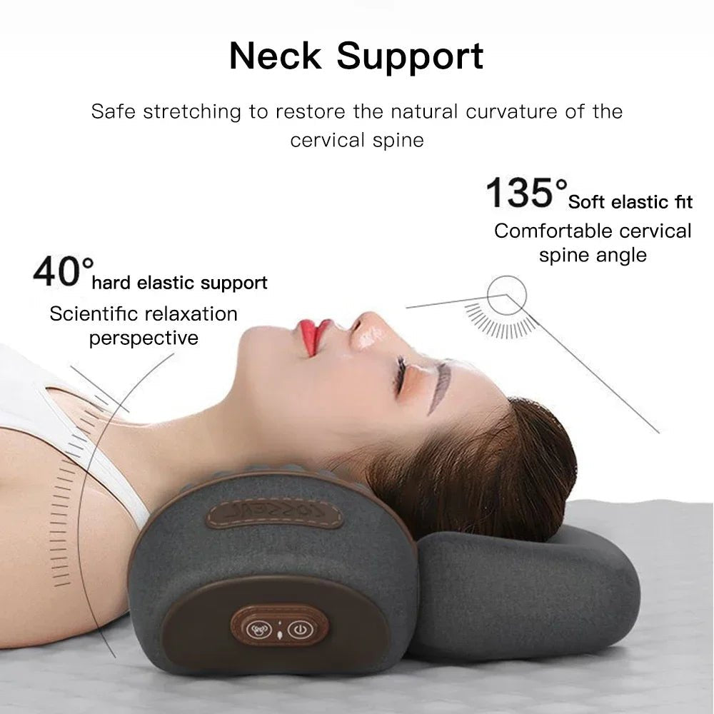 Electric Neck Massager Pillow Heating Vibration - MobilityBuy.com 