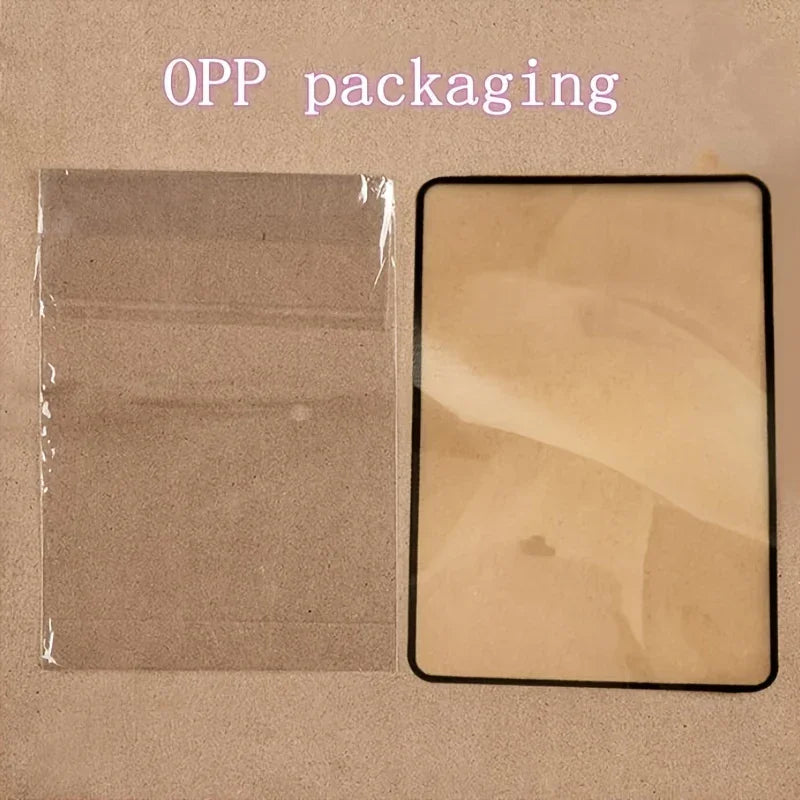 Black frame ultra-thin A4 magnifying glass for large print viewing, ideal for reading and detailed work.