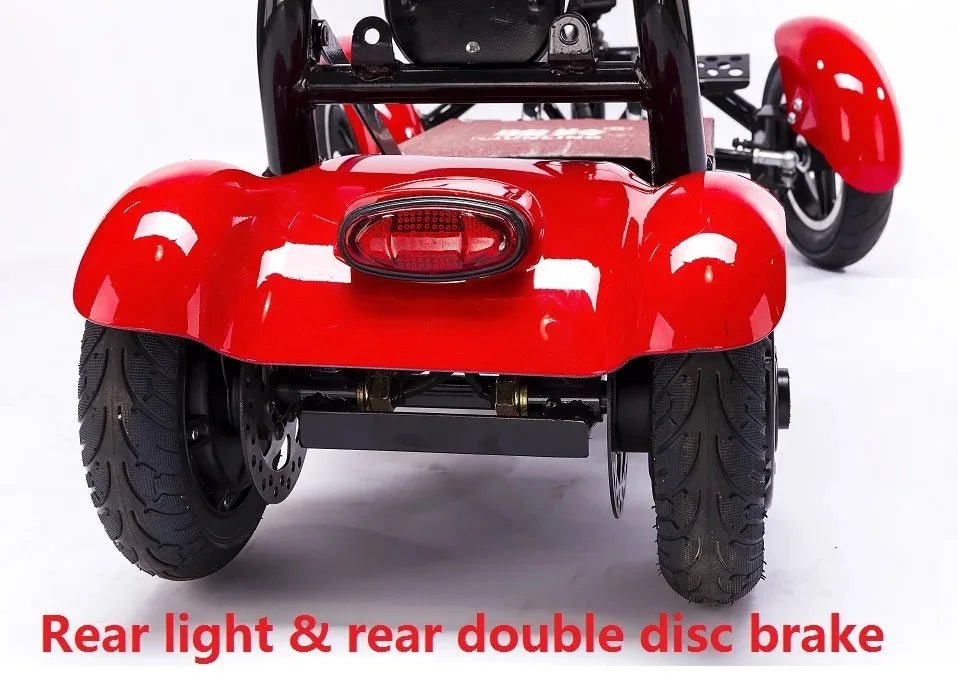 Foldable Electric Scooter Dual Motor Four Wheel For Elderly And Disabled - MobilityBuy.com 