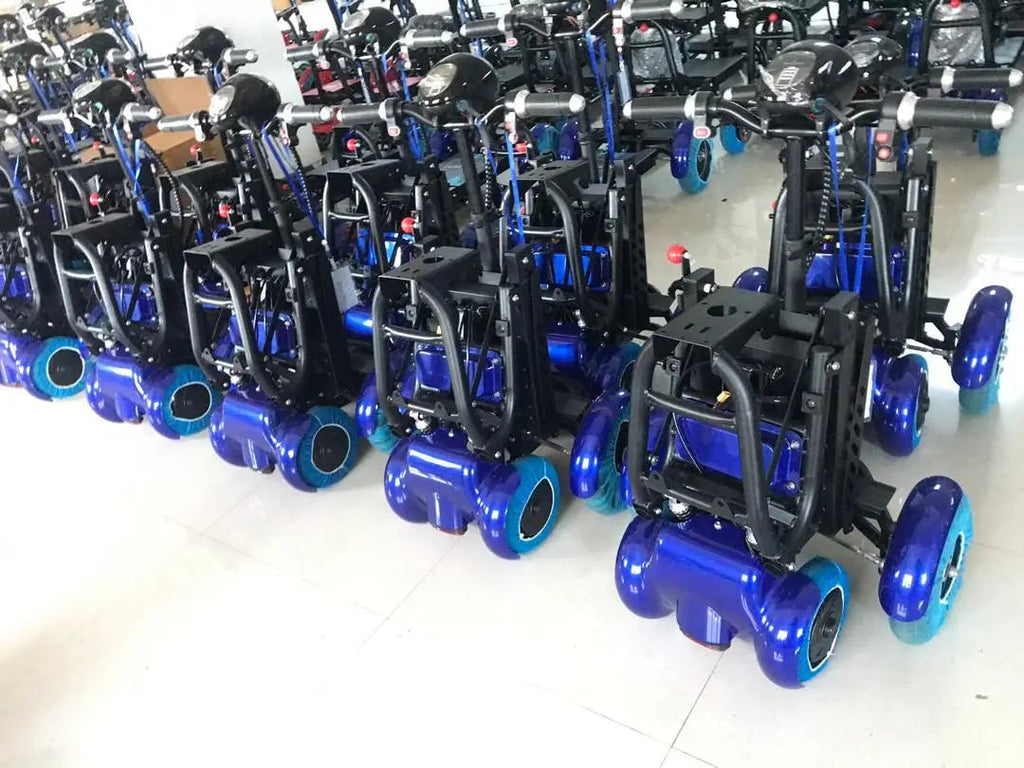 Foldable Electric Scooter Dual Motor Four Wheel For Elderly And Disabled - MobilityBuy.com 