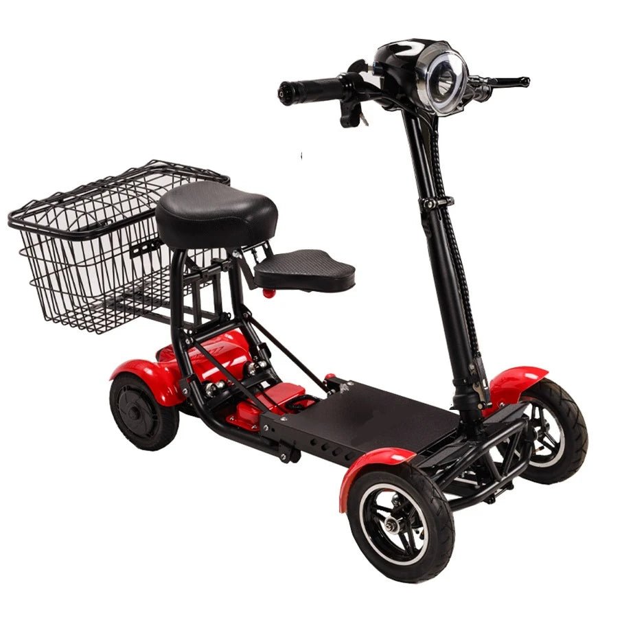 Foldable Electric Scooter Dual Motor Four Wheel For Elderly And Disabled - MobilityBuy.com 