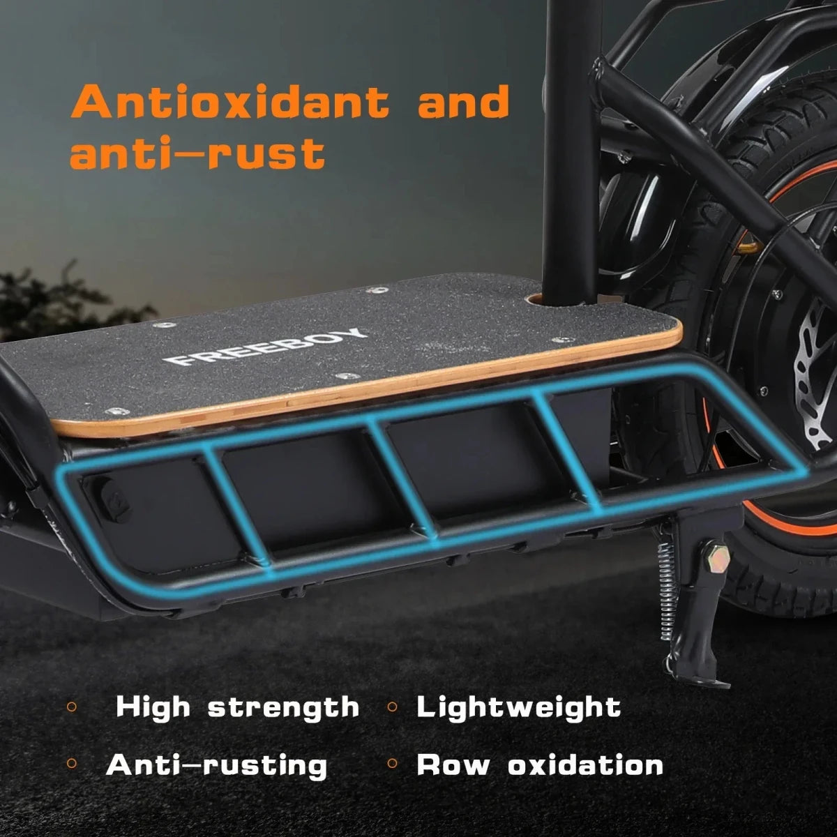 Freeboy H14 Foldable Adult Electric Scooter 750W 48V 18Ah Battery 14 Inch Tire - MobilityBuy.com 