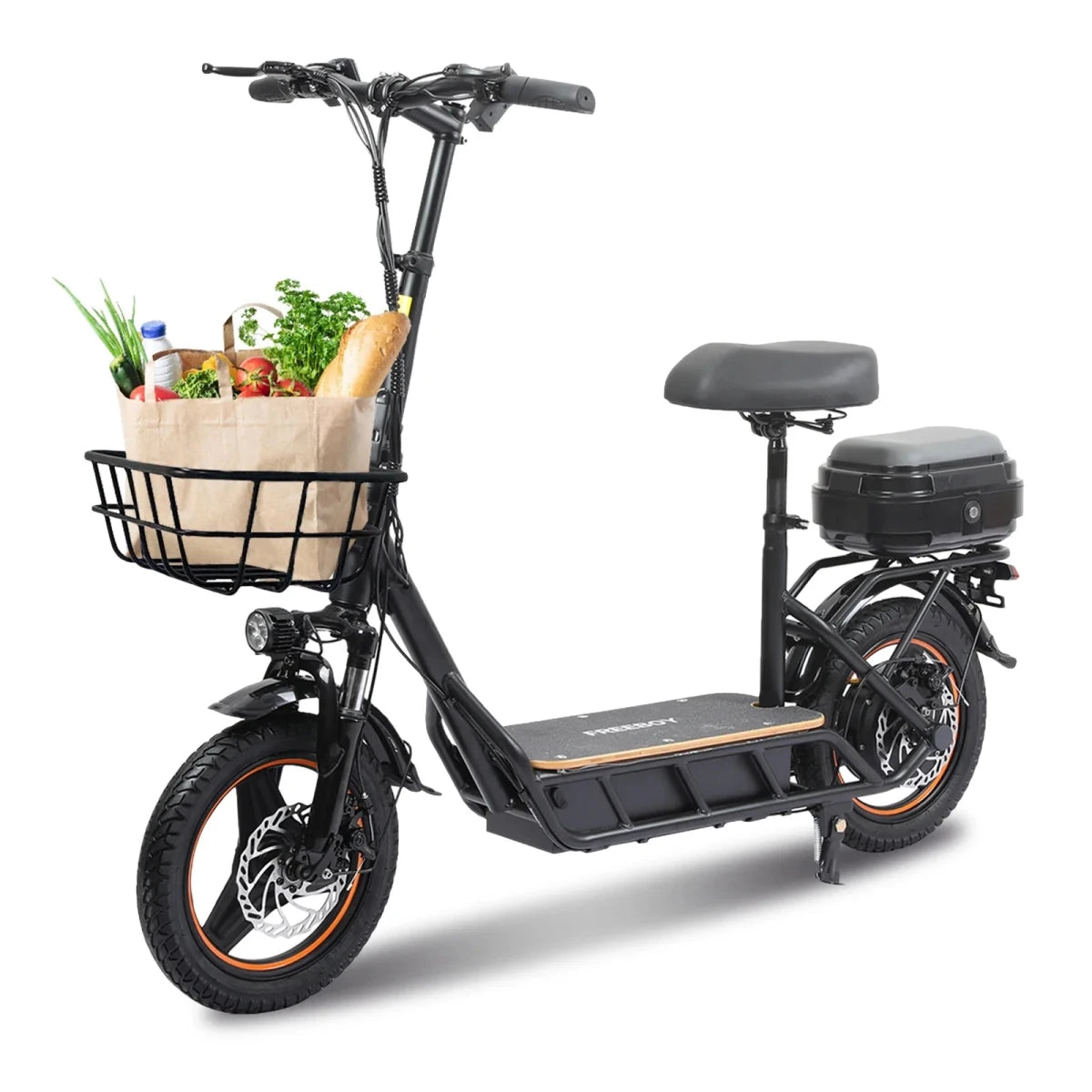 Freeboy H14 Foldable Adult Electric Scooter 750W 48V 18Ah Battery 14 Inch Tire - MobilityBuy.com 