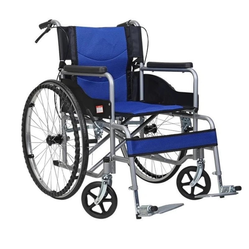 Lightweight Folding Wheelchair Portable Mobility Chair For Travel Quick Fold - MobilityBuy.com 