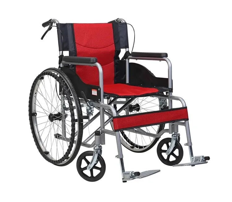 Lightweight Folding Wheelchair Portable Mobility Chair For Travel Quick Fold - MobilityBuy.com 