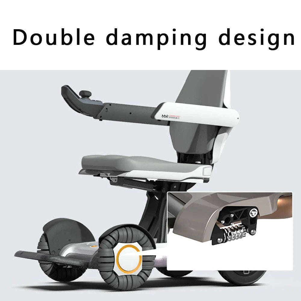Luxury Electric folding wheelchair w Remote - MobilityBuy.com 