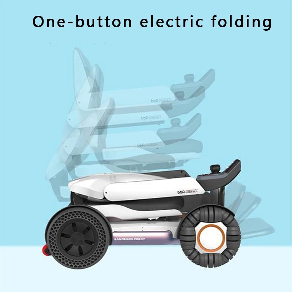 Luxury Electric folding wheelchair w Remote - MobilityBuy.com 