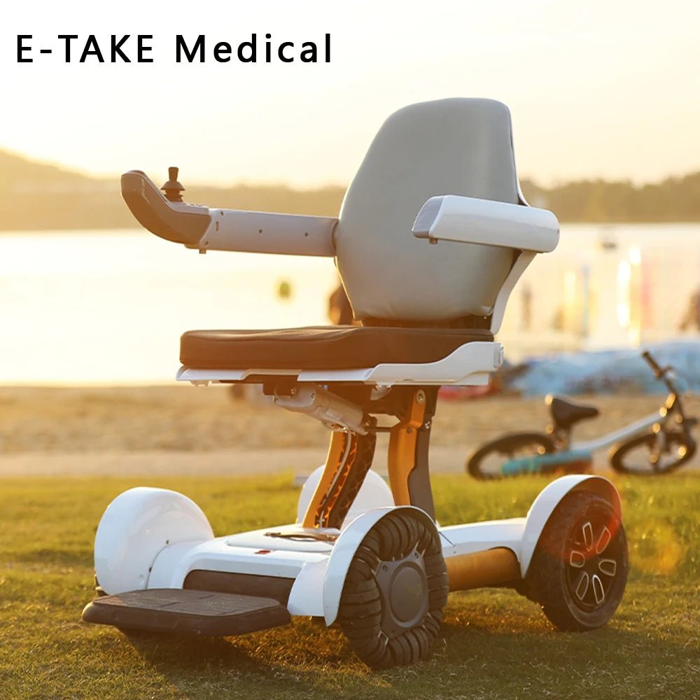 Luxury Electric folding wheelchair w Remote - MobilityBuy.com 