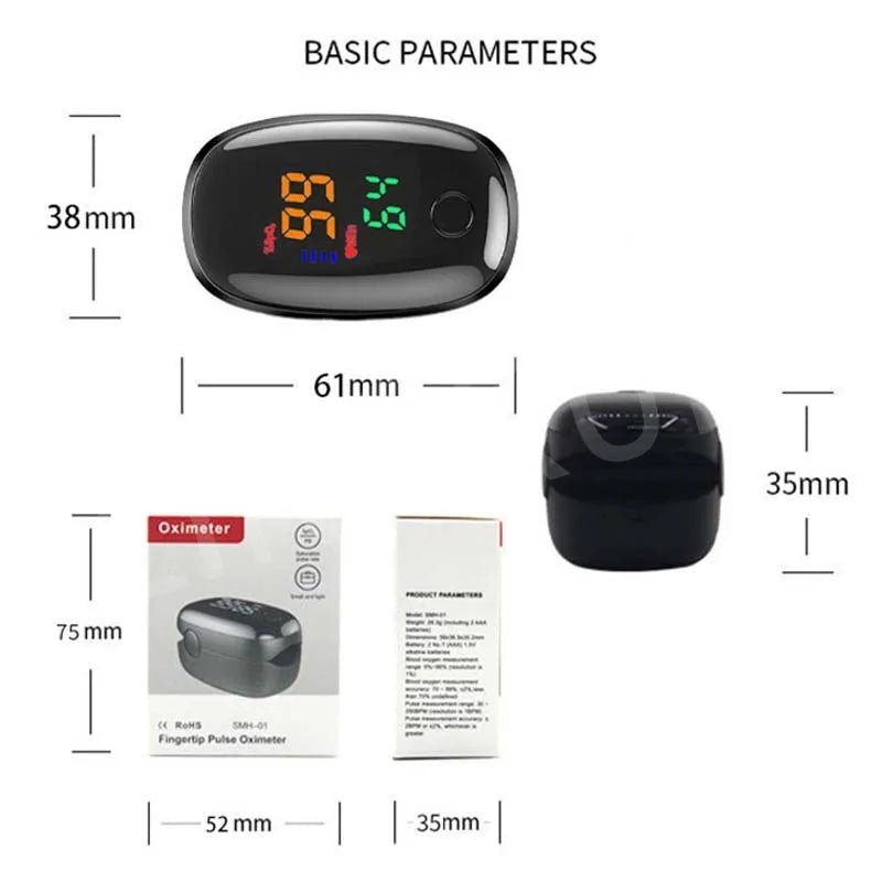 Pulse Oximeter Finger Clip And Digital Thermometer For Adults And Children - MobilityBuy.com 