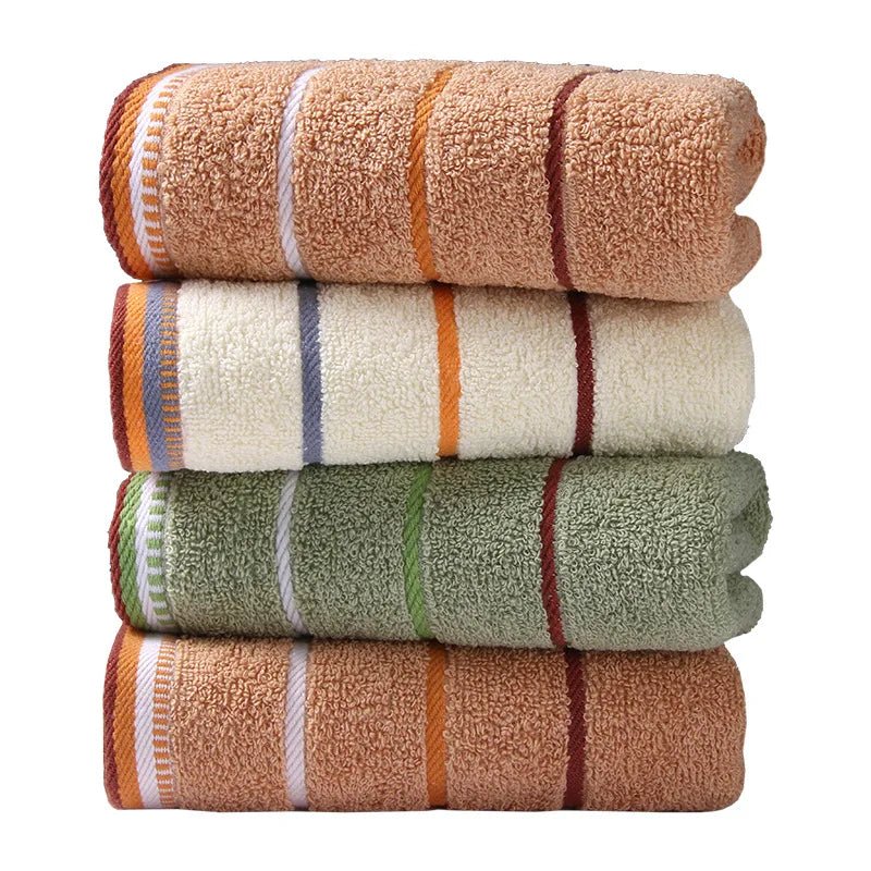 Pure Cotton Thick Towels 33x73 CM Absorbent Face Kitchen Bath Towels - MobilityBuy.com 