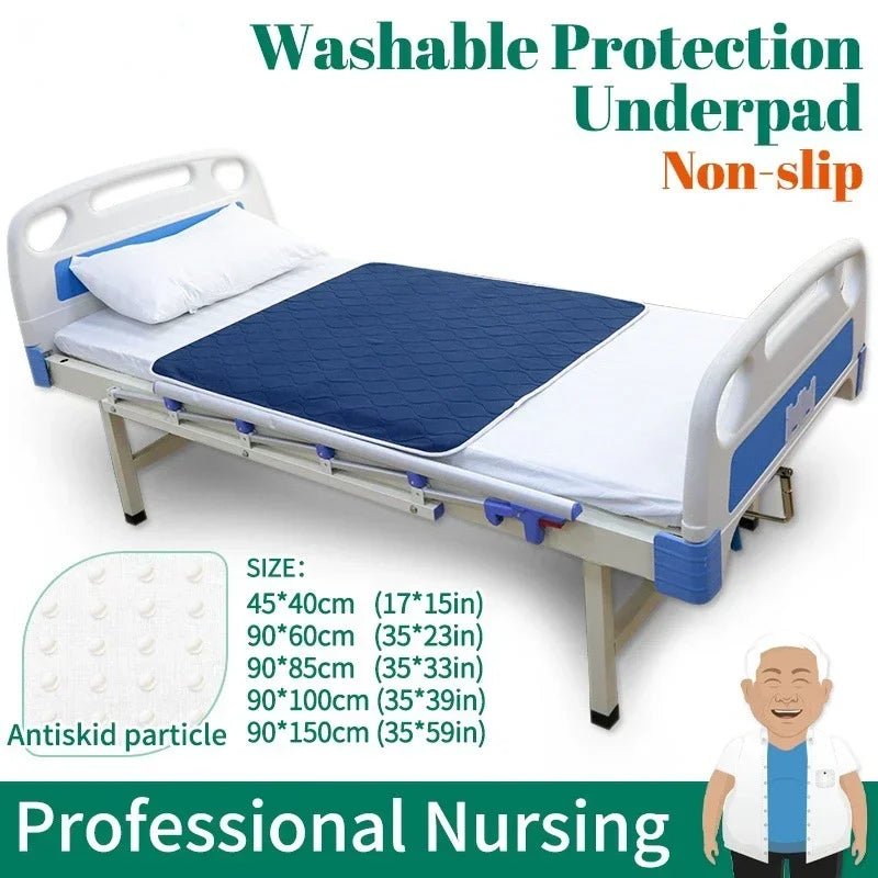 Washable Incontinence Urinary Bed Pad, Bedridden Waterproof - MobilityBuy.com 